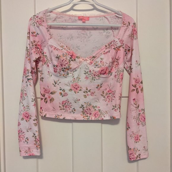 Long sleeve floral top - Picture 7 of 7